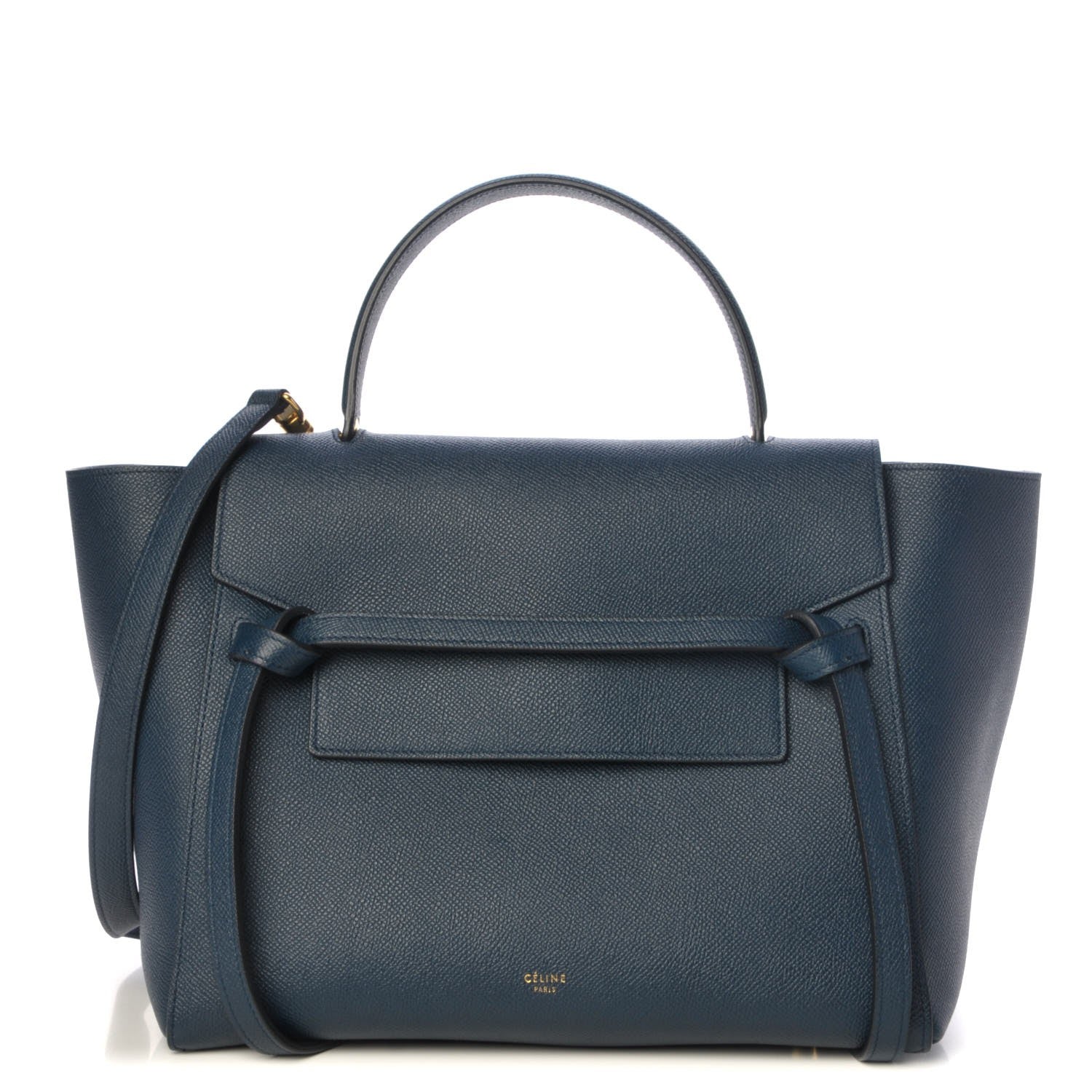 Celine Grained Calfskin Mini Belt Bag Deepsea 1 of 7
