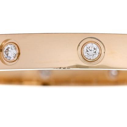 Cartier 18K Yellow Gold 10 Diamond LOVE Bracelet 17 9 of 10