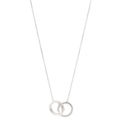 Tiffany Sterling Silver 1837 Interlocking Circles Pendant Necklace 1 of 10