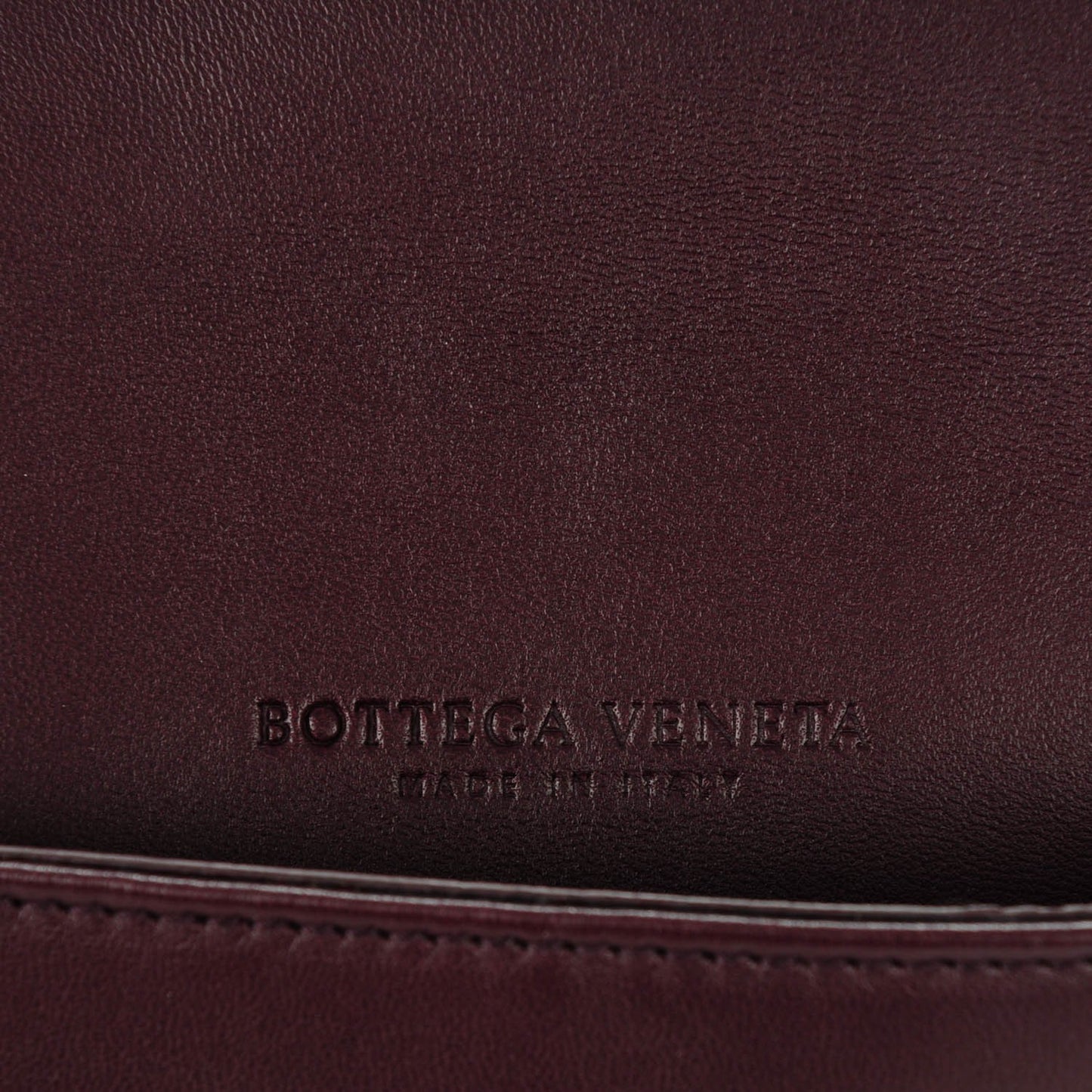 Nappa Intrecciato Double Sided Crossbody Bag Aubergine