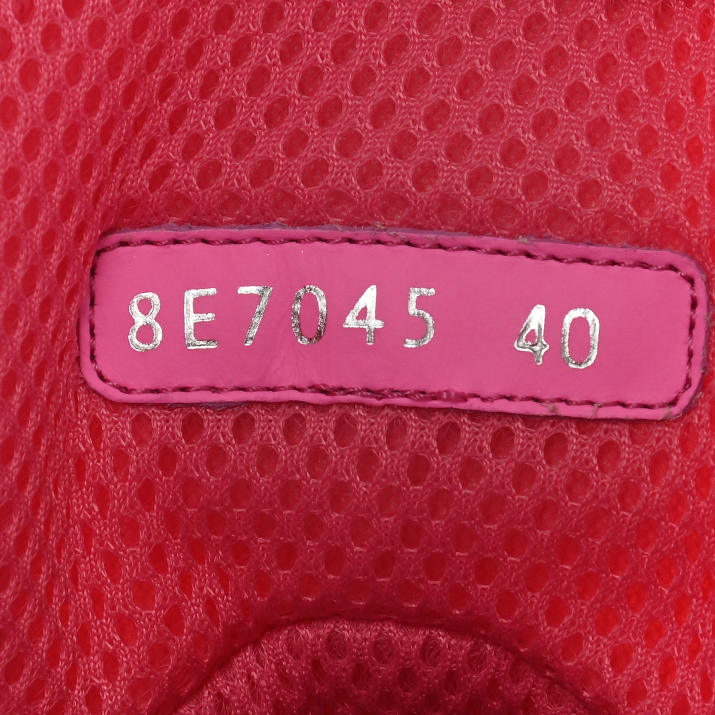 X NICKI MINAJ Lycra Macro FF Embossed Prints On High Top Sneakers 40 Pink