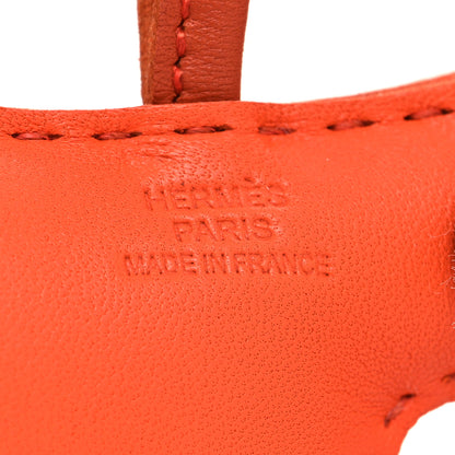 Hermes Milo Lambskin Shearling Budy Charm Orange Poppy 3 of 3