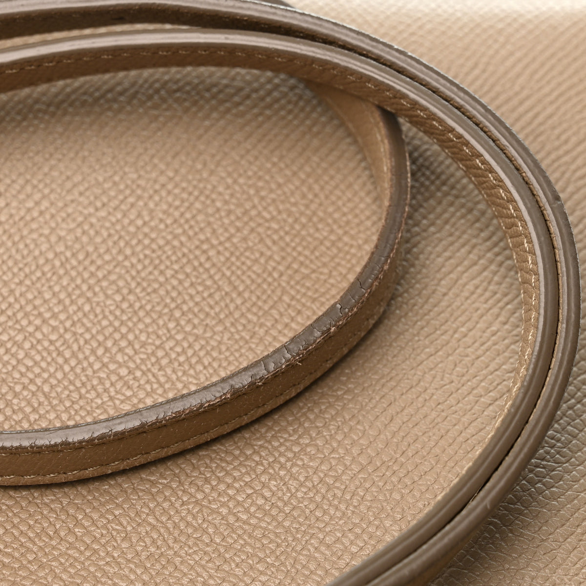 Grained Calfskin Nano Belt Bag Light Taupe