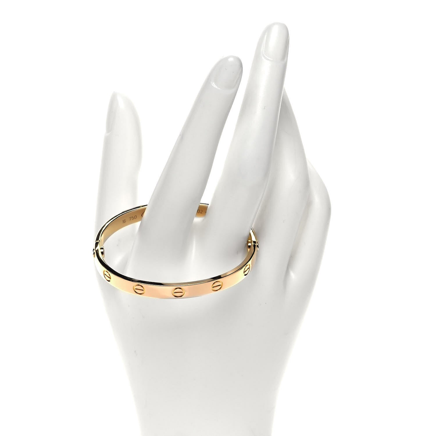 Cartier 18K Yellow Gold LOVE Bracelet 16 2 of 5