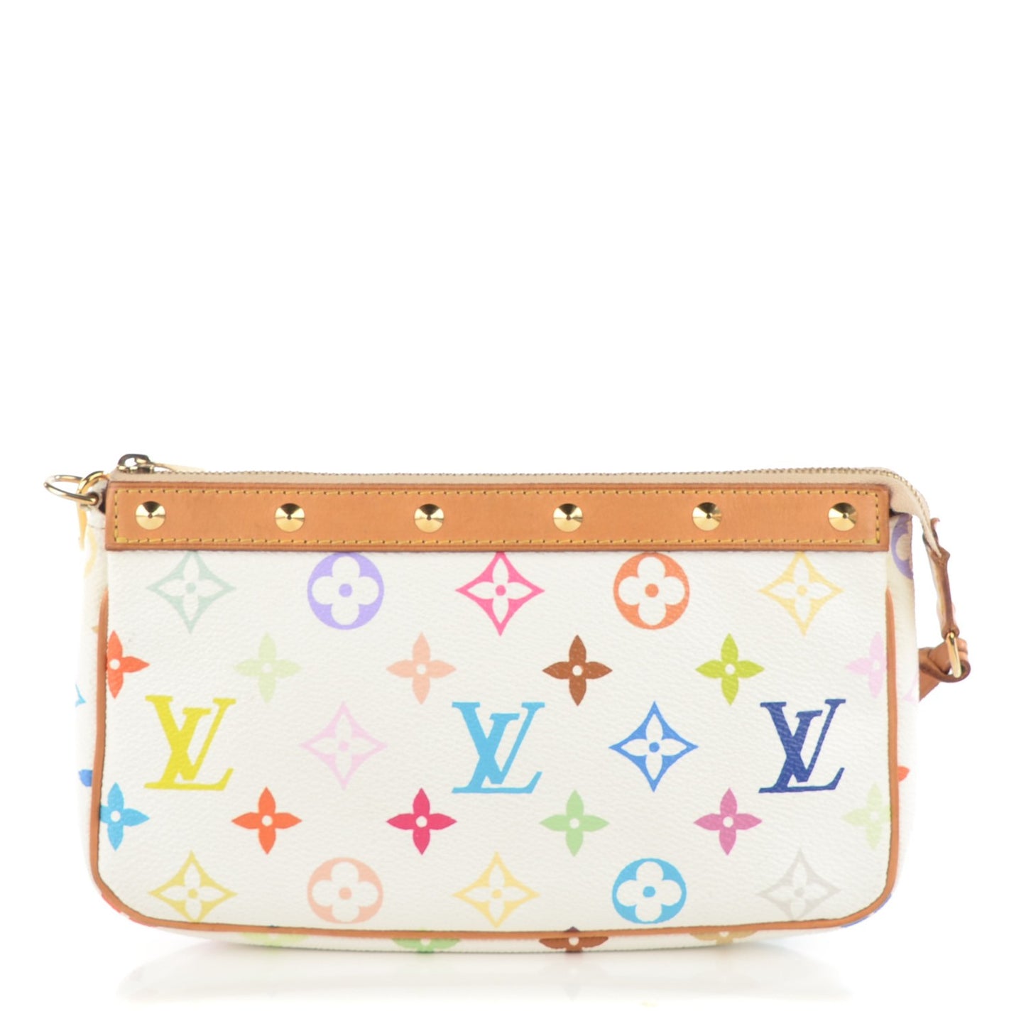 Monogram Multicolor Pochette Accessories White
