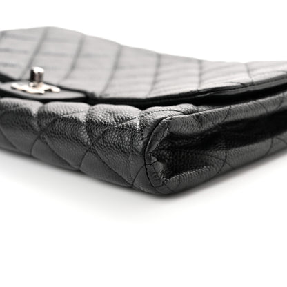 Chanel Caviar Quilted Clutch With Chain Flap Black 9 of 12