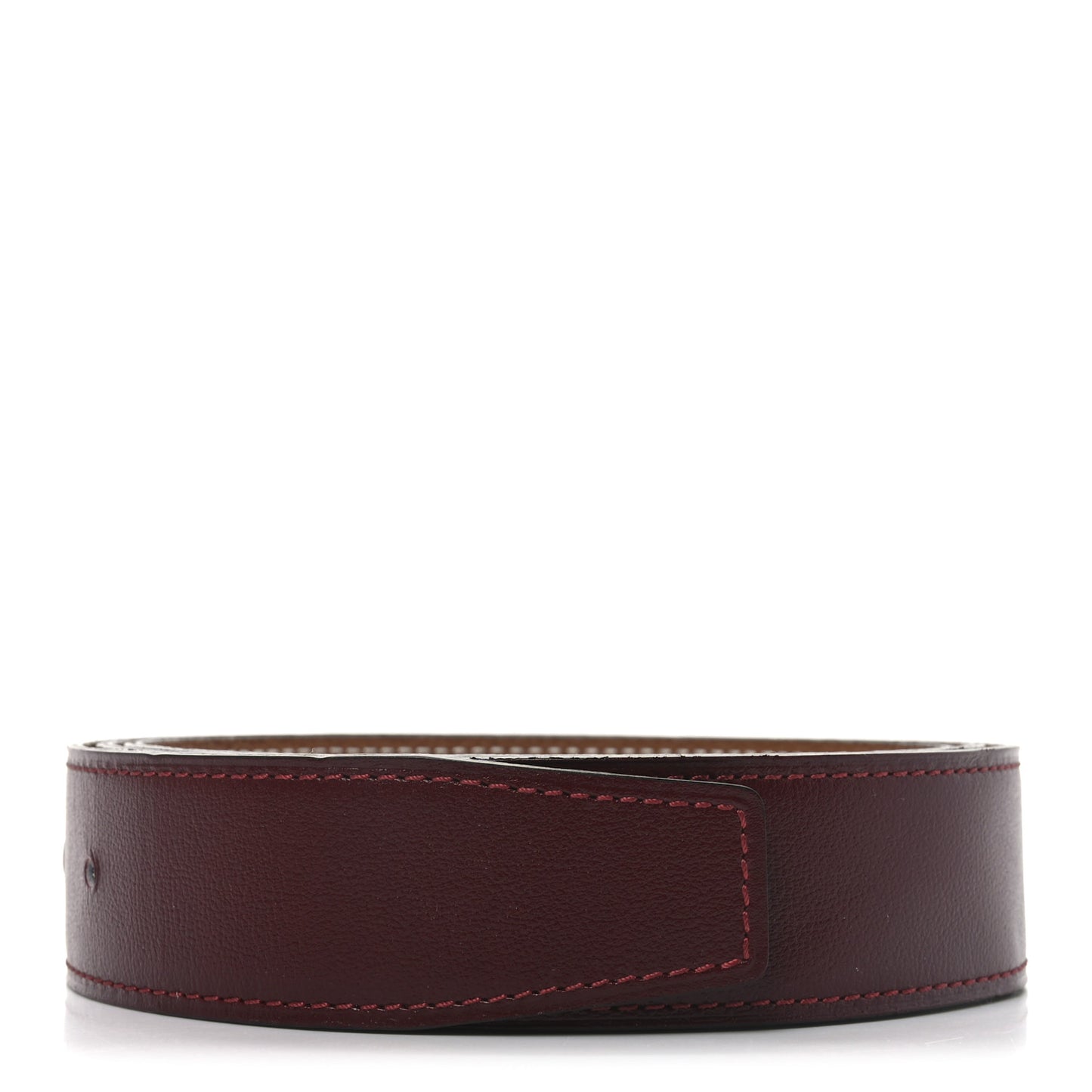 Box Togo 32mm Belt Strap 105 42 Rouge H Gold