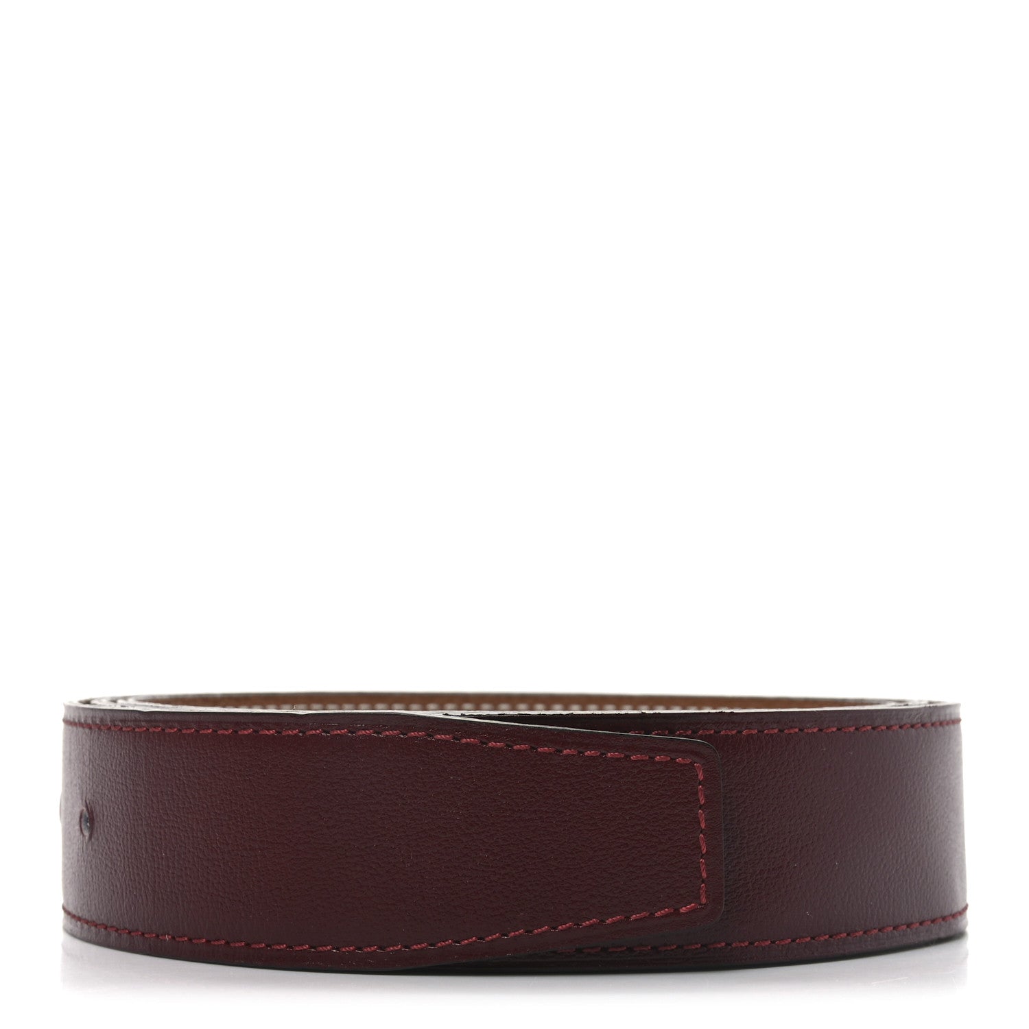 Hermes Box Togo 32mm Belt Strap 105 42 Rouge H Gold 1 of 5