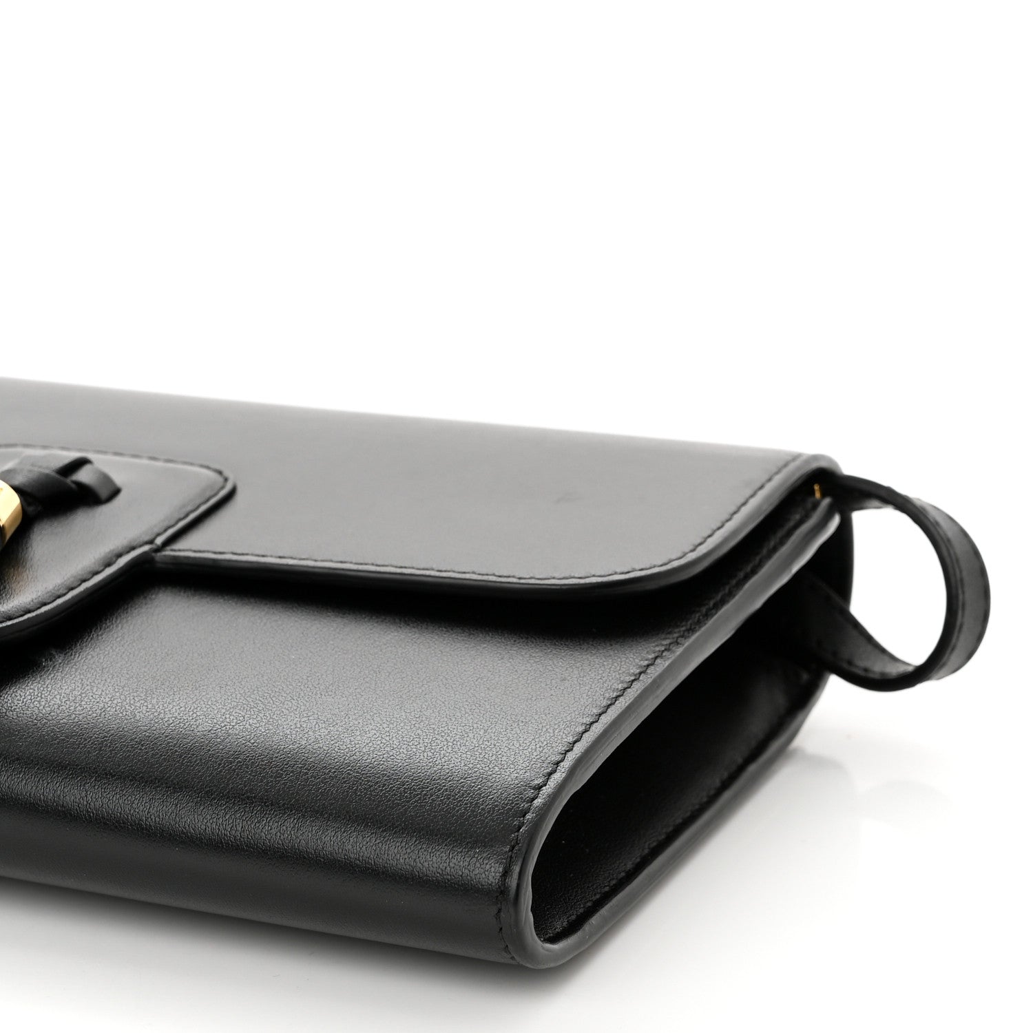 Celine Smooth Calfskin Tassels Wallet On Strap Black 10 of 11