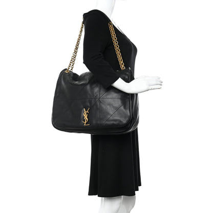 Saint Laurent Lambskin Matelasse Monogram Large Jamie 4.3 Black 2 of 11