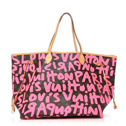 Louis Vuitton Monogram Graffiti Neverfull GM Fuchsia 1 of 12