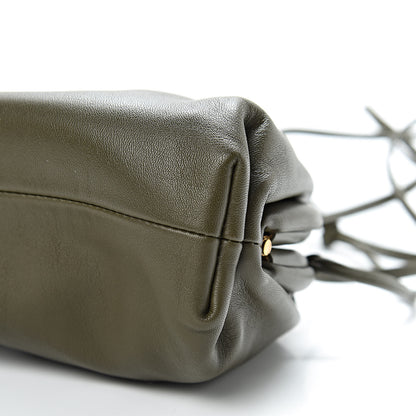 Bottega Veneta Butter Calfskin The Mini Pouch Kaki Fondente 10 of 11