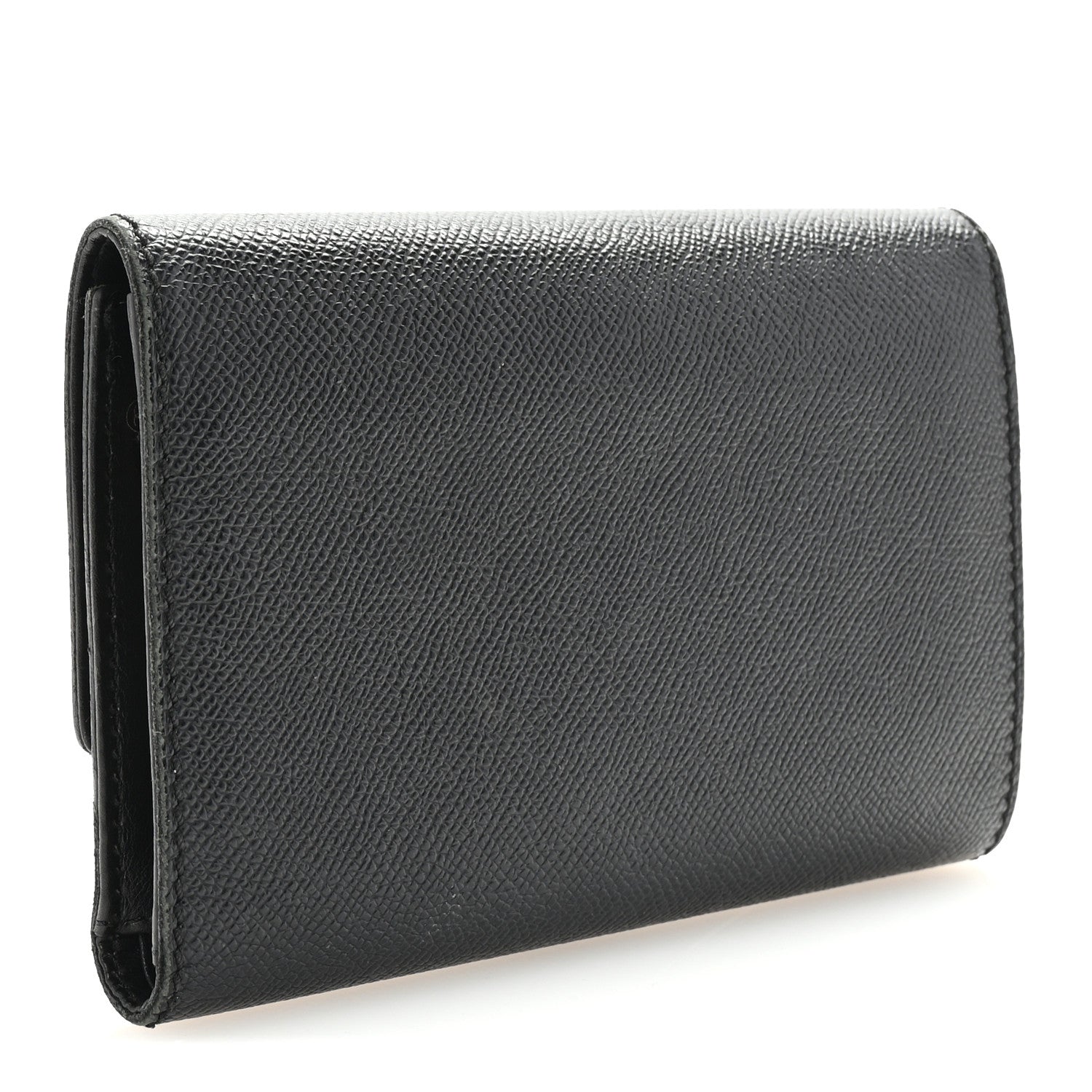 Chanel Grained Calfskin CC Flap Wallet Black 3 of 8