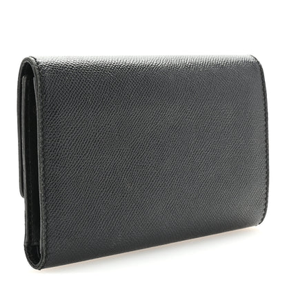 Chanel Grained Calfskin CC Flap Wallet Black 3 of 8