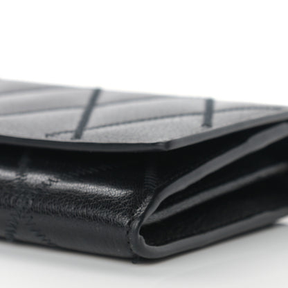 Givenchy Goatskin Quilted GV3 Chain Wallet Black 5 of 11