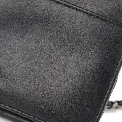 Chanel Aged Calfskin Quilted Gabrielle Wallet On Chain WOC Black 16 of 16