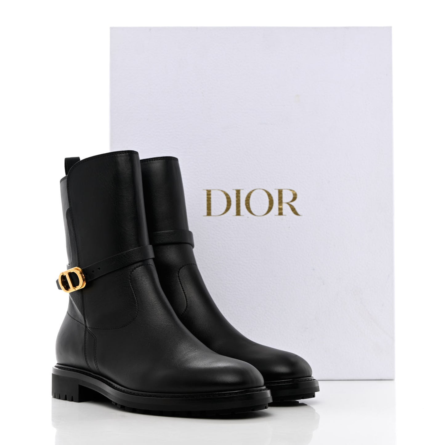 Calfskin Empreinte Ankle Boot 38 Black