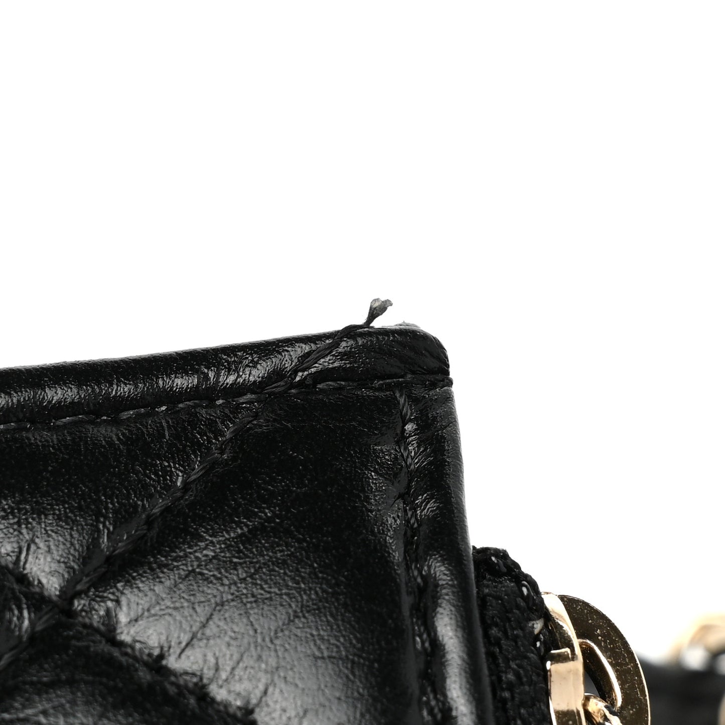 Calfskin Quilted Mini Maxi Pearls Wallet On Chain WOC Black