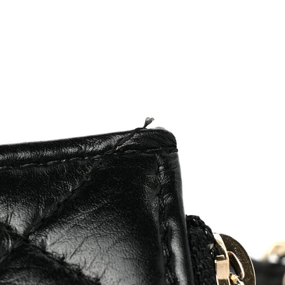 Chanel Calfskin Quilted Mini Maxi Pearls Wallet On Chain WOC Black 11 of 11