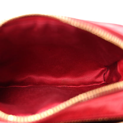 Miu Miu Vitello Shine Quilted Camera Bag Cherry 5 of 16