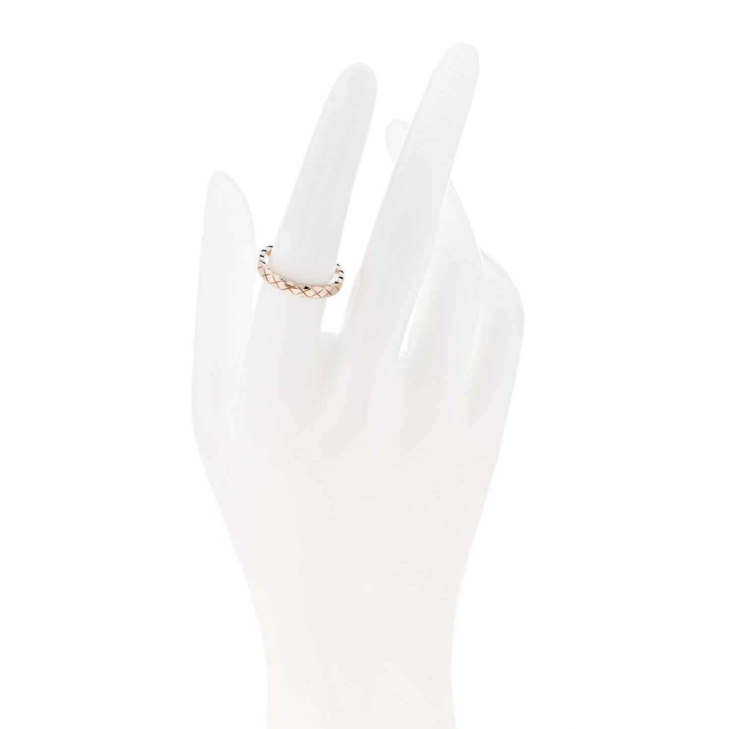 18K Beige Gold Mini Coco Crush Ring 55 7.25