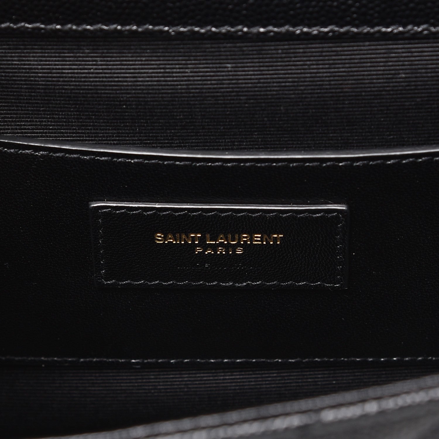 Saint Laurent Grain De Poudre Matelasse Medium Monogram Satchel Black 6 of 6
