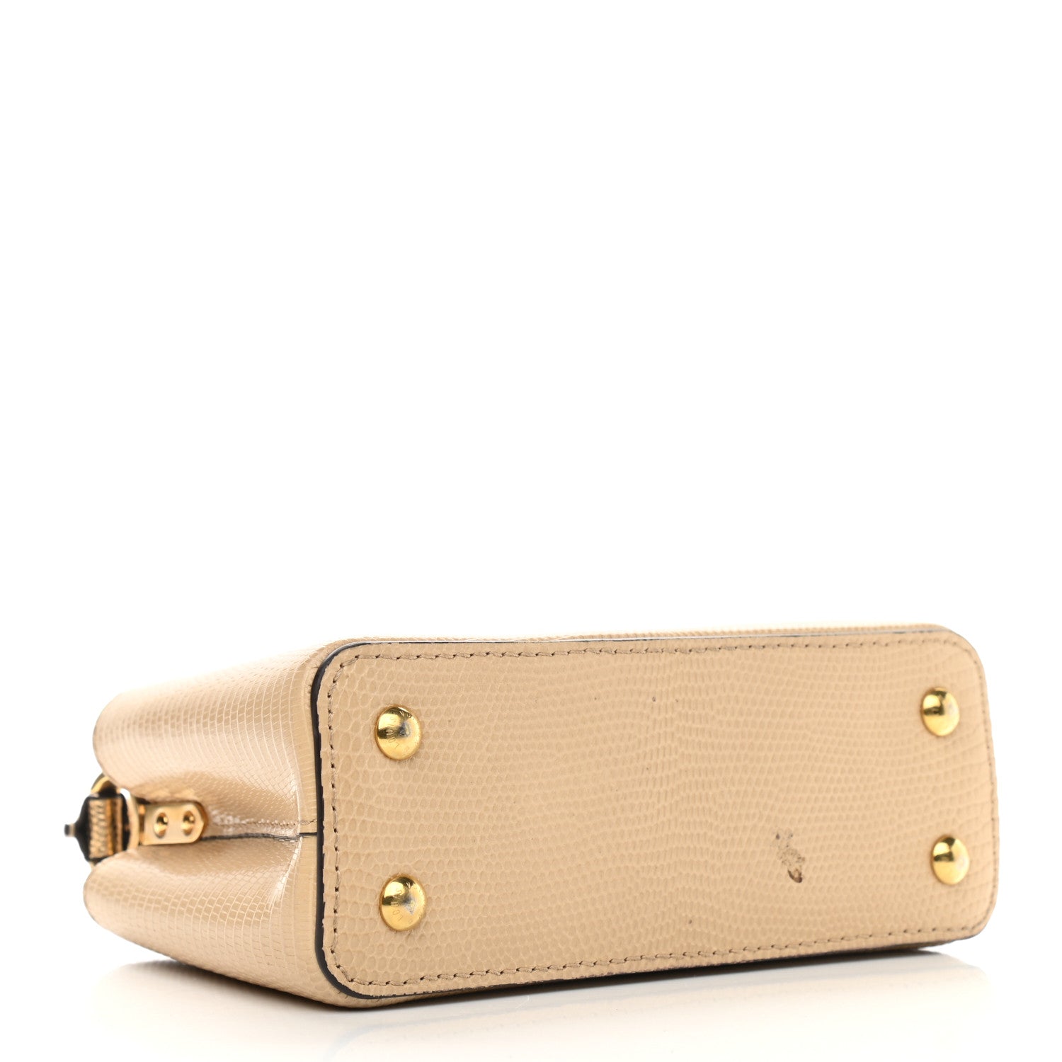 Louis Vuitton Lizard Capucines Mini Golden Beige 4 of 11