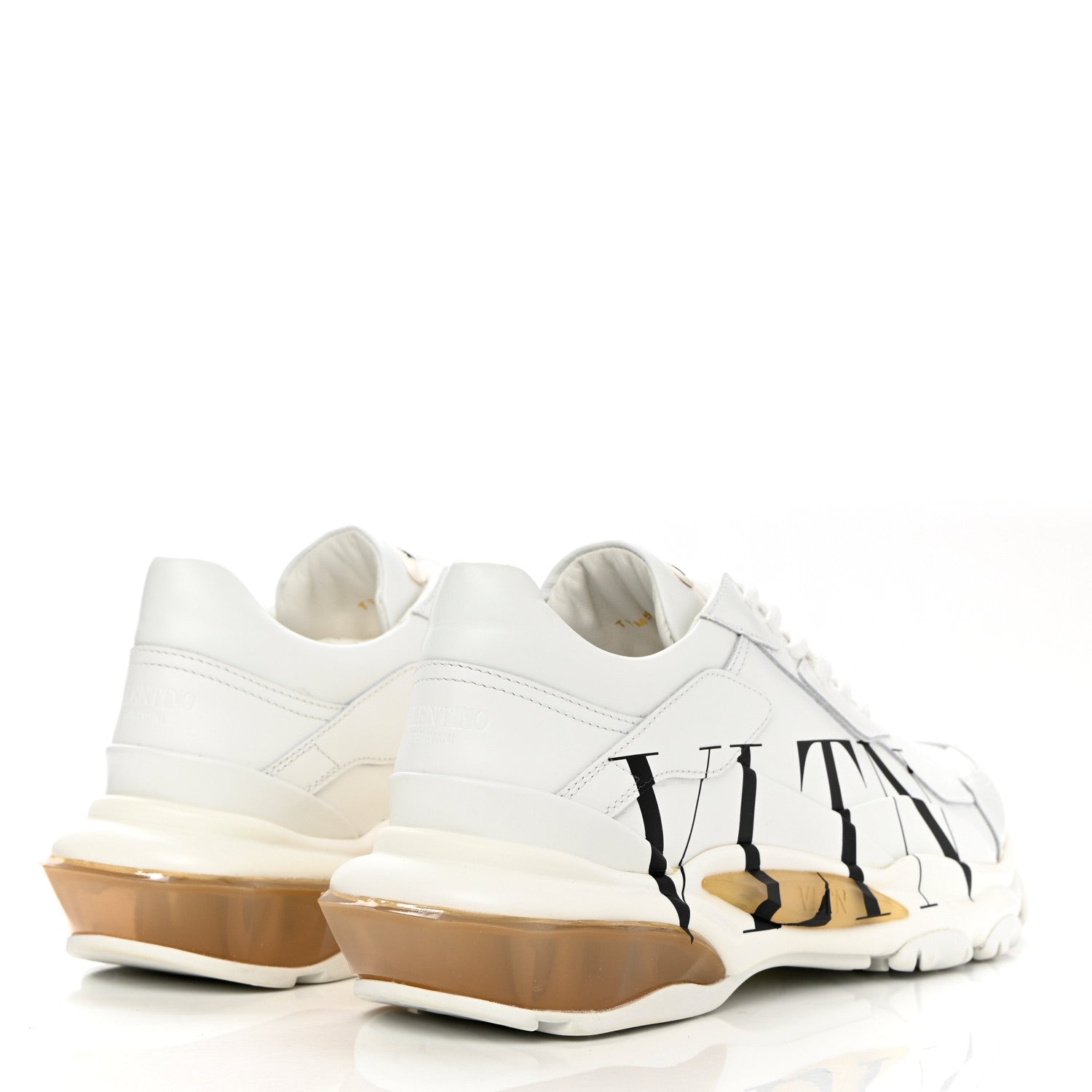 Valentino Garavani Calfskin VLTN Womens Bounce Sneakers 38.5 White 4 of 9