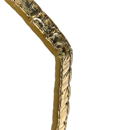 Balenciaga Metallic Calfskin Crocodile Embossed Hourglass Top Handle Bag Mini Gold 11 of 12