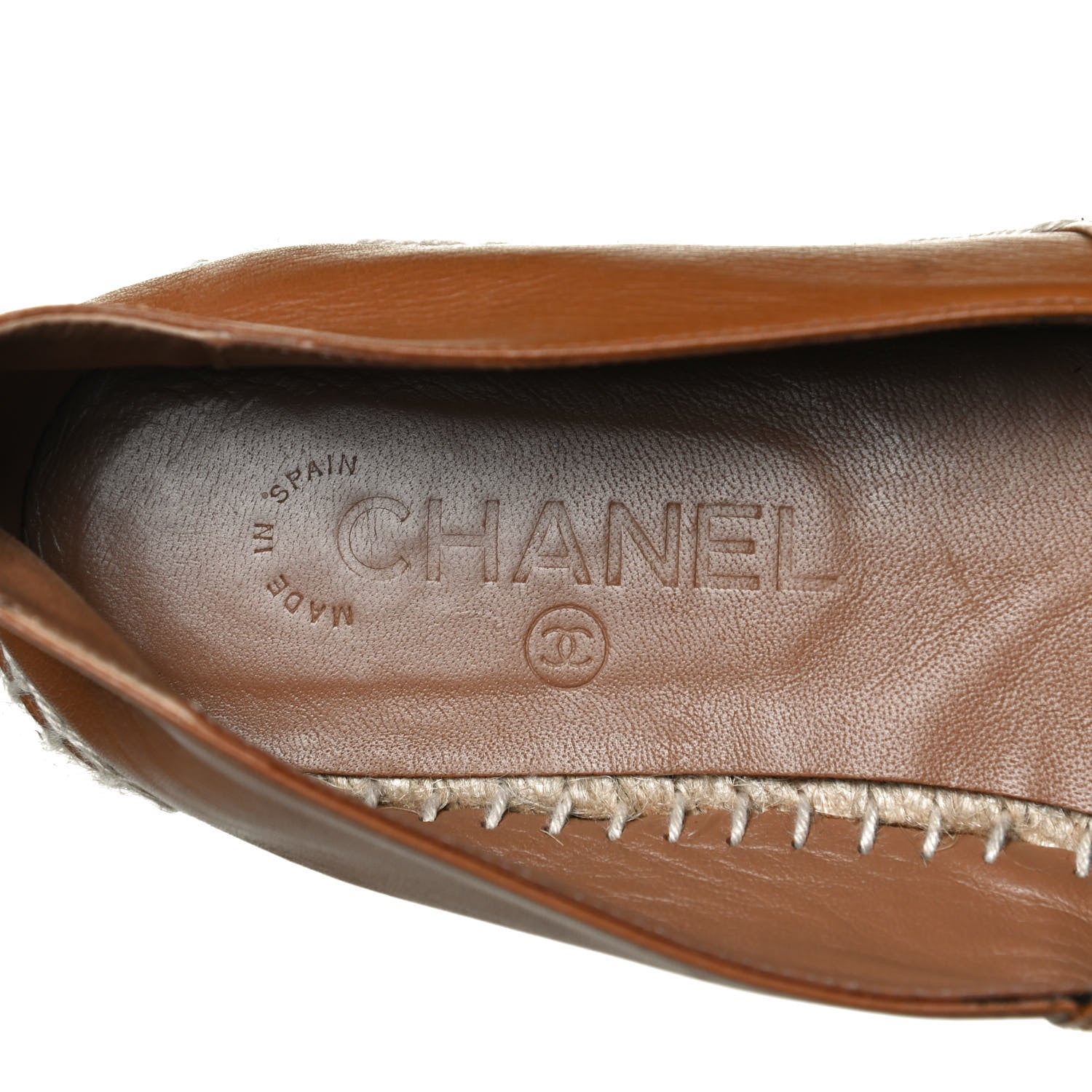 Chanel Lambskin CC Espadrilles 40 Brown 11 of 11