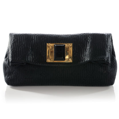 Louis Vuitton Calfskin Quilted Monogram Altair Clutch Black 1 of 6
