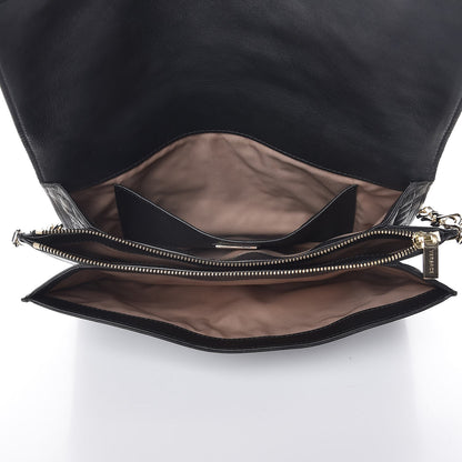 Versace Nappa Barocco Quilted Vanitas Medea Shoulder Bag Black 5 of 8