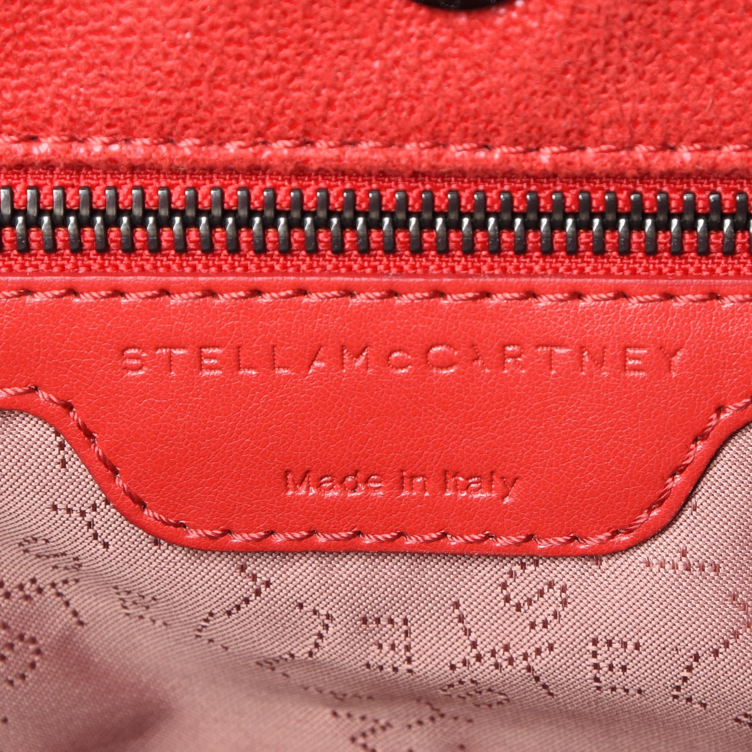 Stella McCartney Shaggy Deer Falabella East West Shopper Tote Red 6 of 12