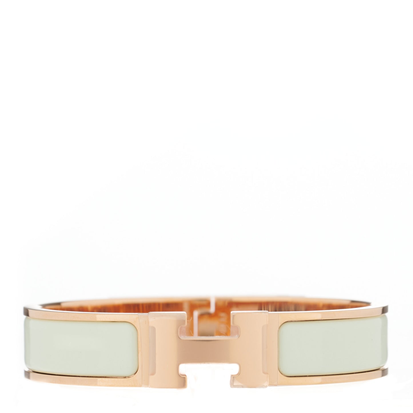Enamel Narrow Clic Clac H Bracelet PM Vert Fizz