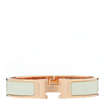 Hermes Enamel Narrow Clic Clac H Bracelet PM Vert Fizz 1 of 4