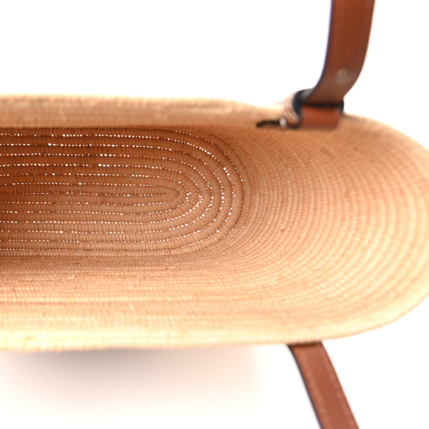 Loewe Raffia Small Square Basket Tote Bag Natural Pecan 4 of 9