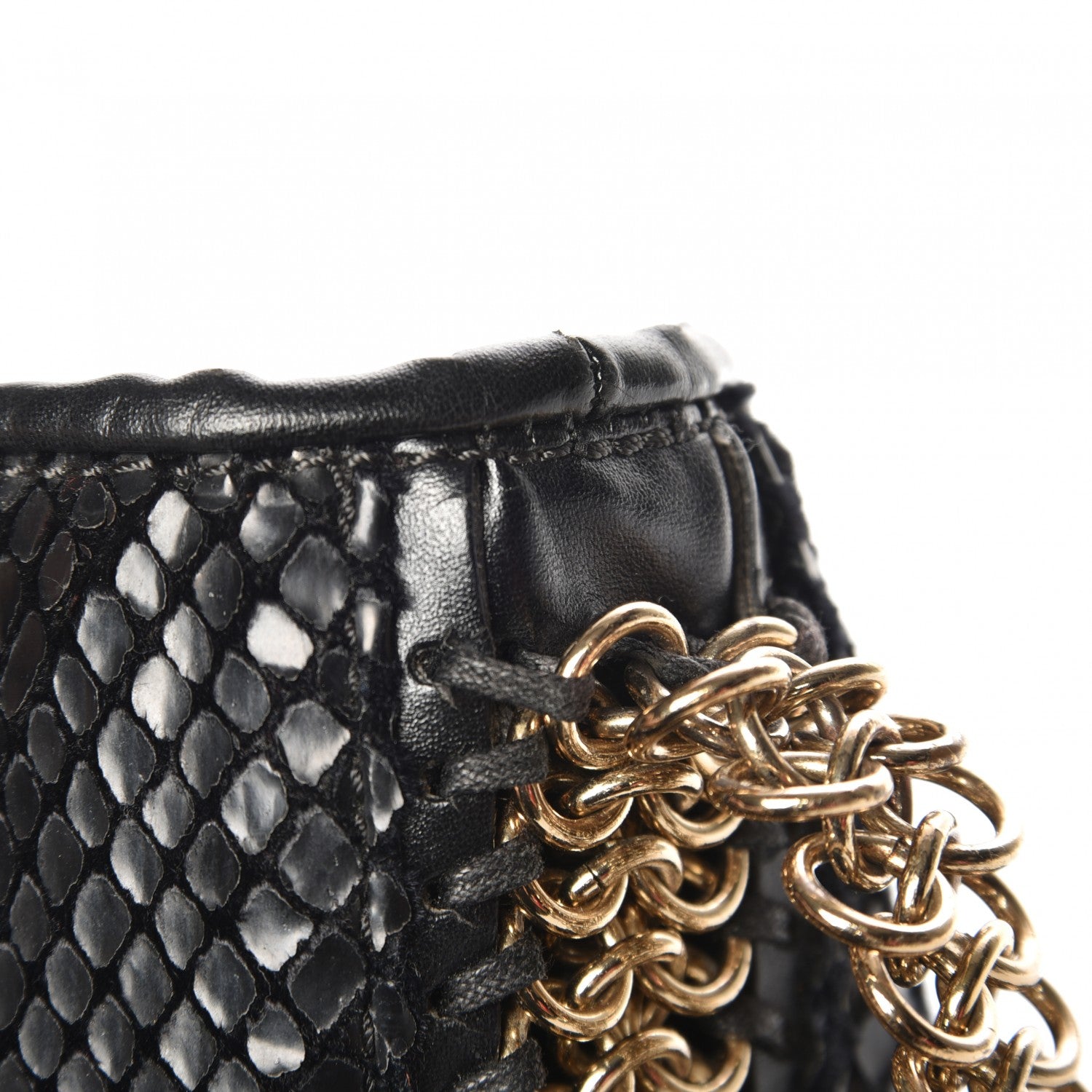 Stella McCartney Faux Python Bailey Boo Hobo Black 10 of 11