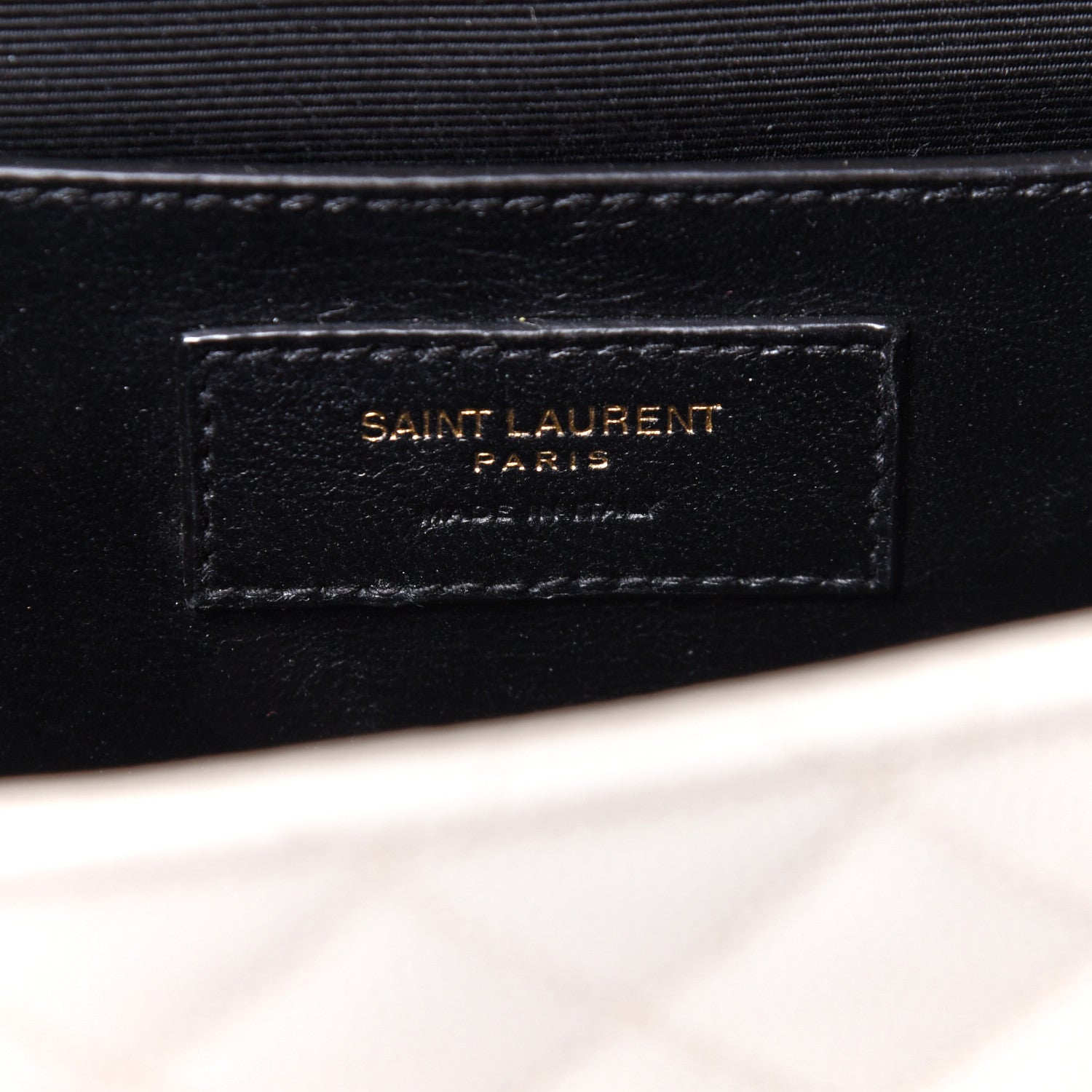 Saint Laurent Grain De Poudre Textured Mixed Matelasse Medium Triquilt Monogram Satchel Crema Soft 6 of 12