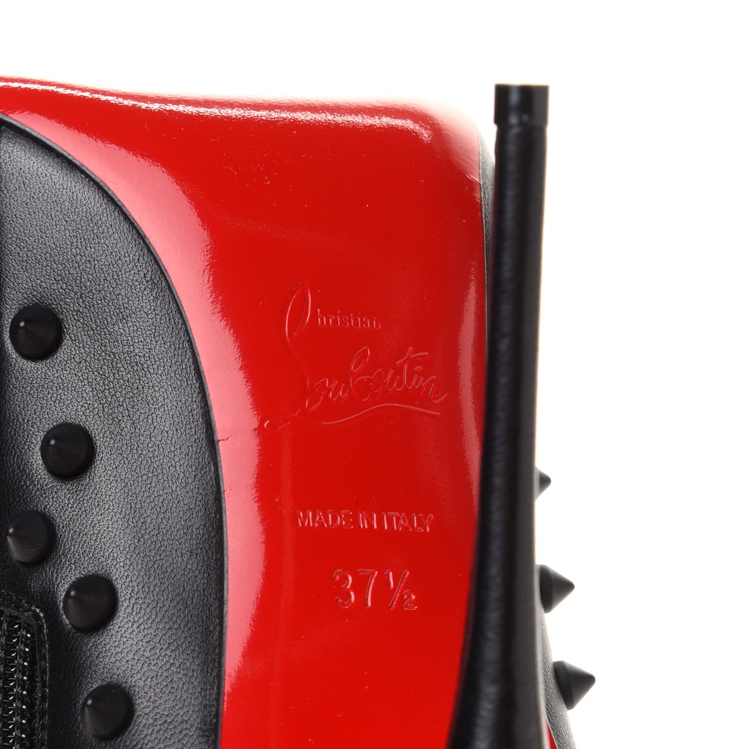 Christian Louboutin Kid Snakilta 120 Booties 37.5 Black 6 of 8