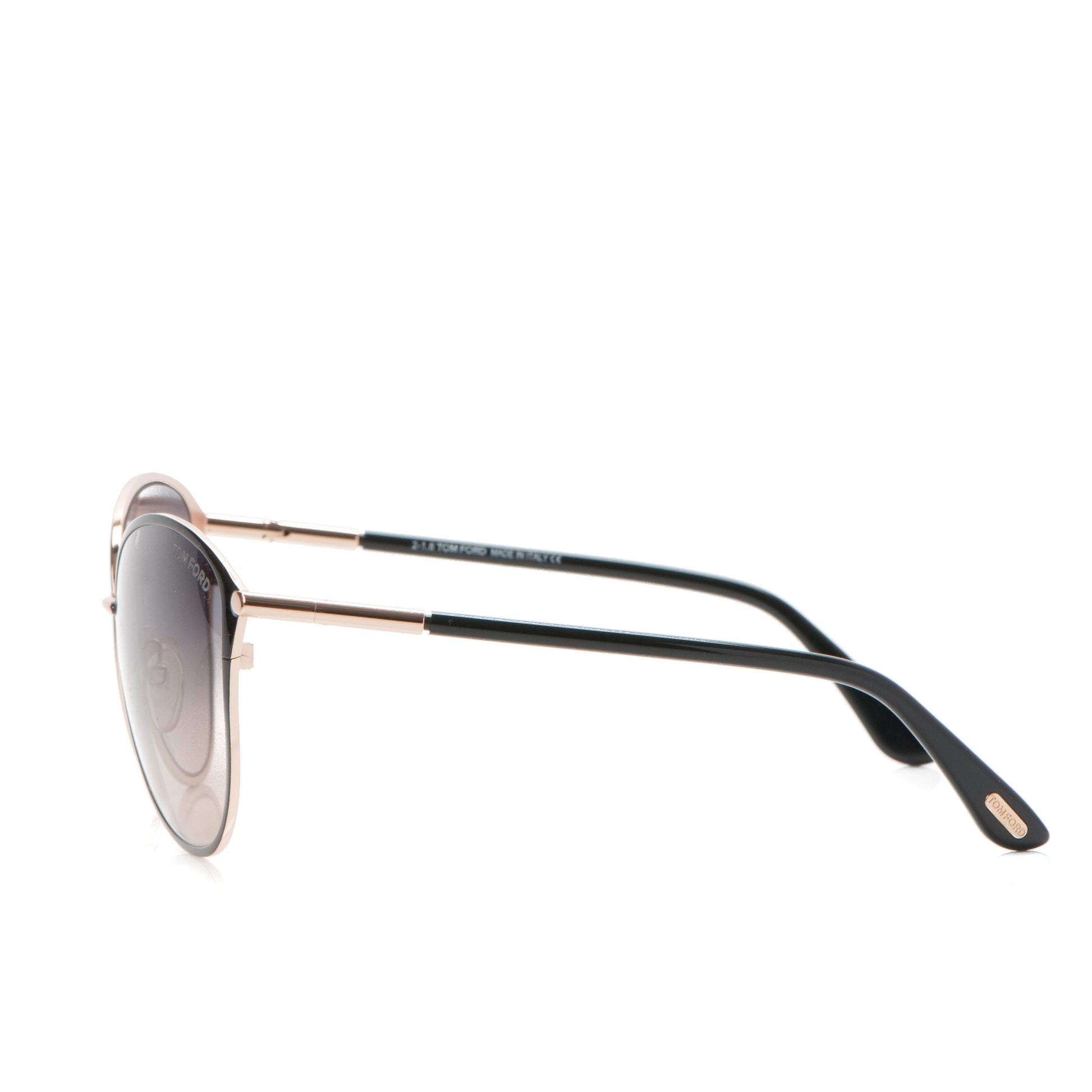 Tom Ford Penelope Vintage Round Sunglasses TF320 Black 3 of 5