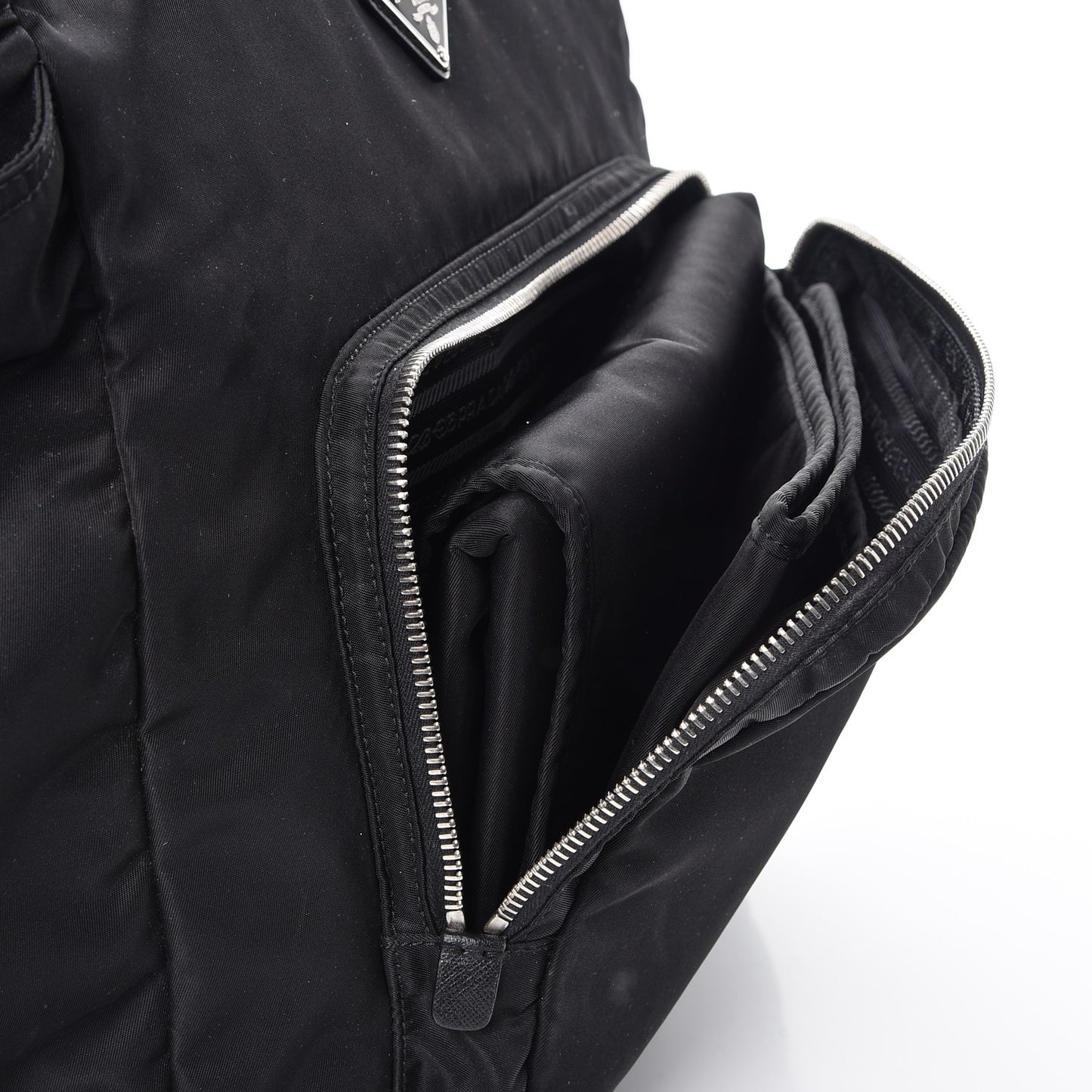 Tessuto Nylon Saffiano Diaper Bag Nero Black