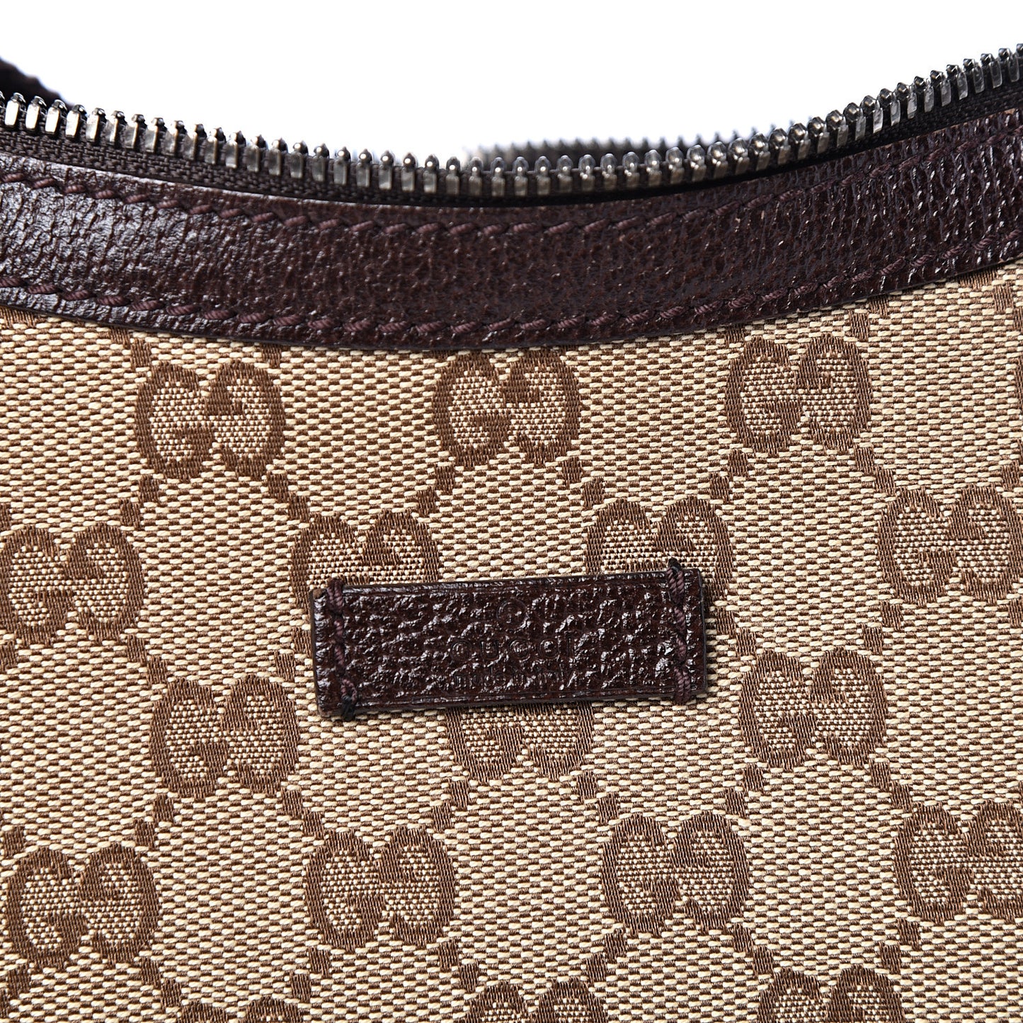 Monogram Medium Half Moon Hobo Dark Brown