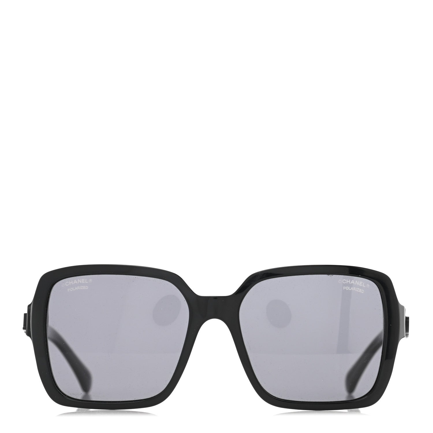 Chanel Acetate Polarized Square Sunglasses 5408 Black 2 of 7