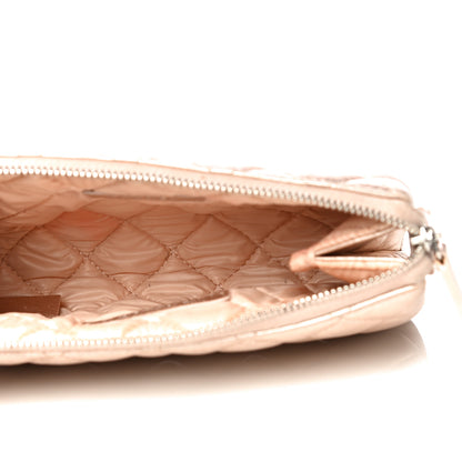 Chanel Metallic Lambskin Quilted Cosmetic Pouch Light Gold 5 of 16