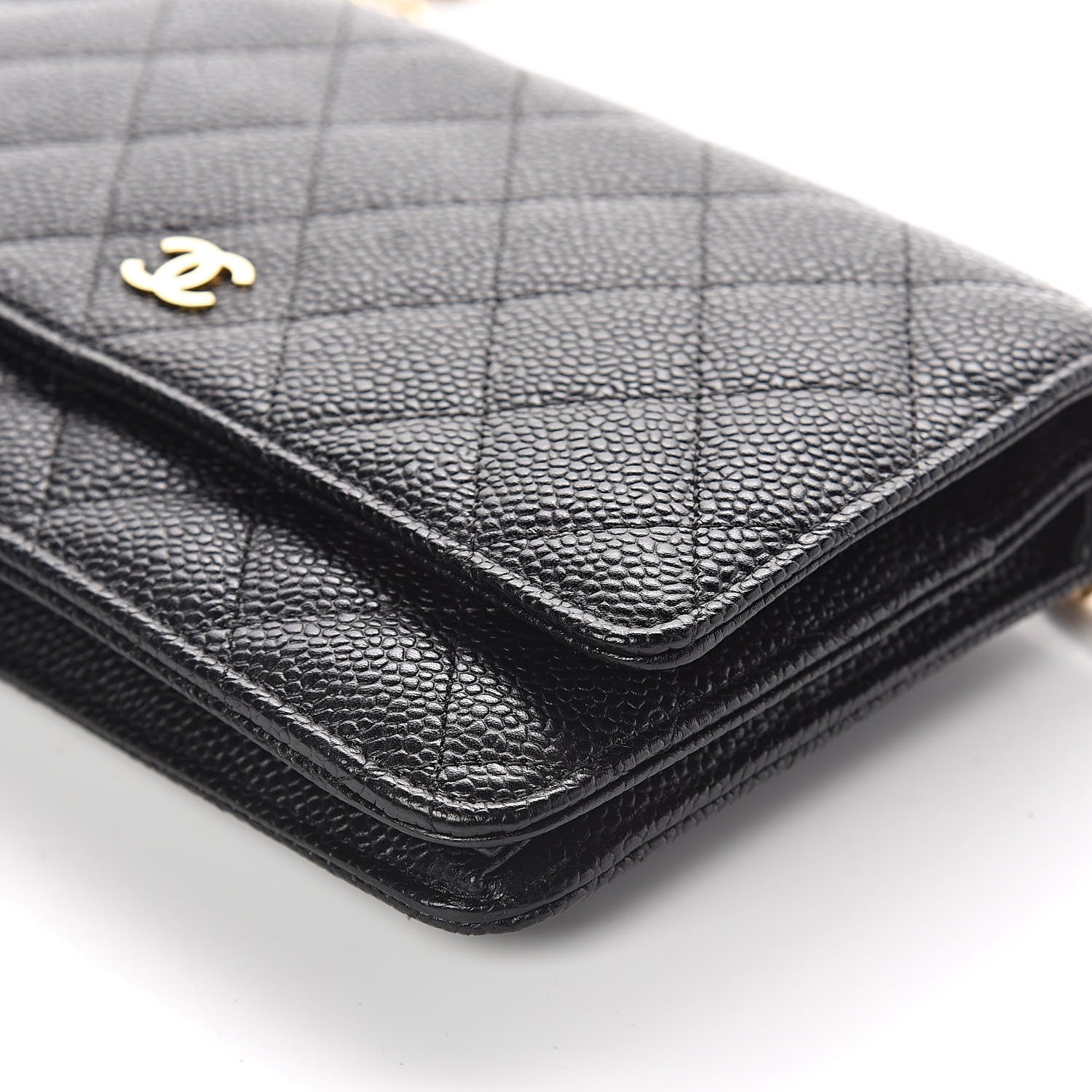 Chanel Caviar Quilted Wallet On Chain WOC Black 10 of 11