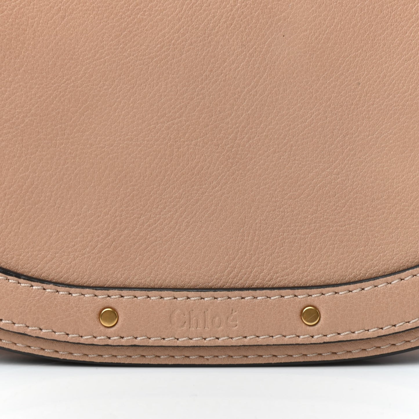 Calfskin Suede Medium Nile Bracelet Bag Biscotti Beige