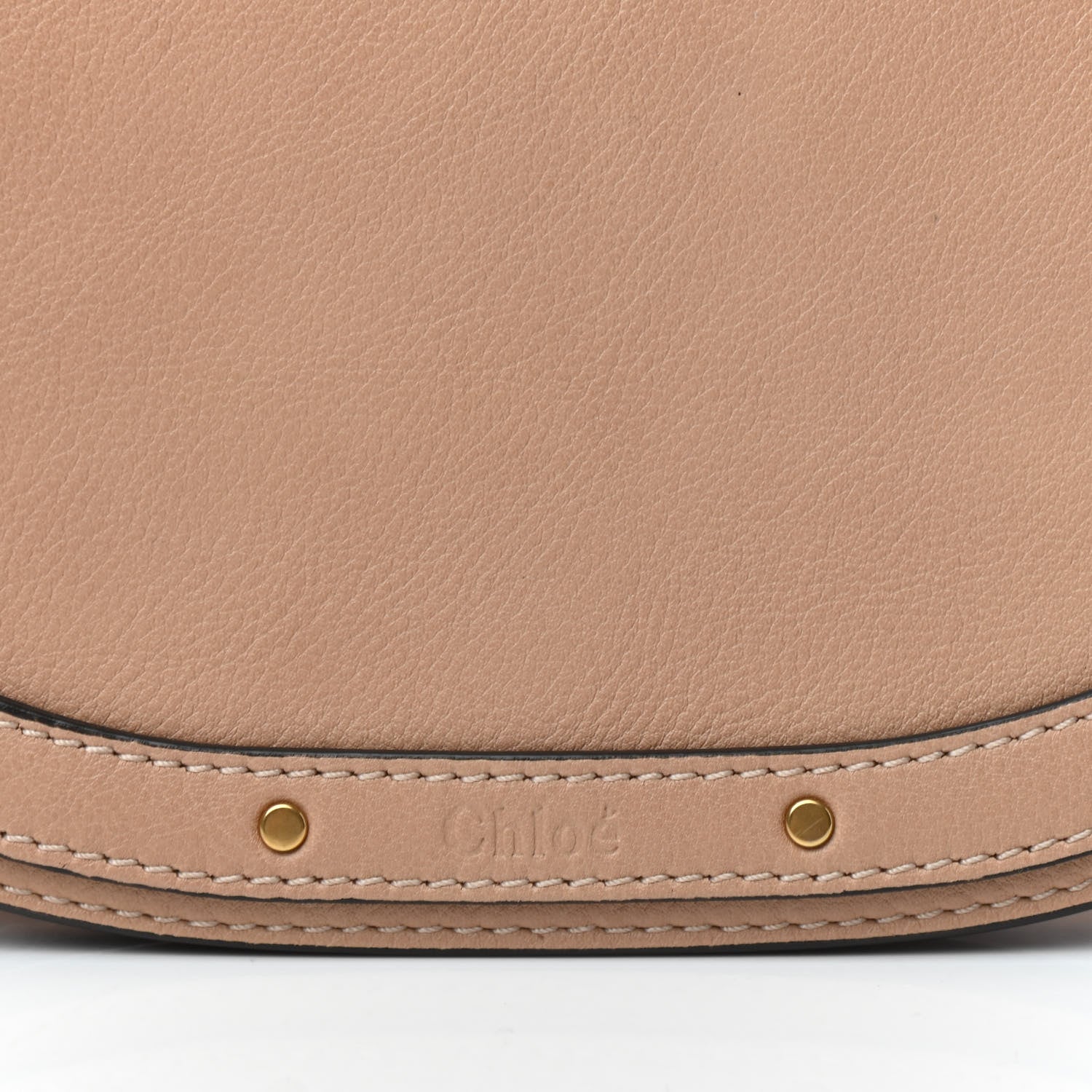 Chloe Calfskin Suede Medium Nile Bracelet Bag Biscotti Beige 9 of 9