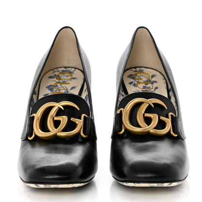Gucci Malaga Kid GG Victoire 95mm Loafer Pumps 40 Black 2 of 9
