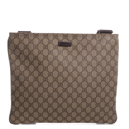 Gucci GG Plus Monogram Large Flat Messenger Bag Beige Brown 1 of 8