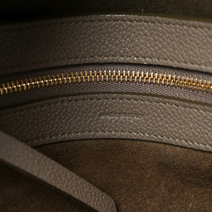 Celine Soft Grained Calfskin Small Belt Cabas Phantom Taupe 7 of 10